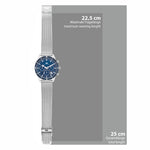 Herren Chronograph silber Edelstahl silber