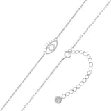 Kette mit Anhänger Sterling Silber Zirkonia weiß