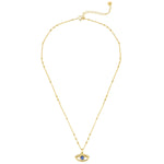 Kette mit Anhänger Sterling Silber gelbgold Zirkonia blau