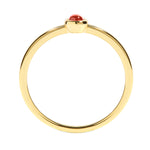 Ring Sterling Silber gelbgold Granat