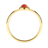 Ring Sterling Silber gelbgold Granat