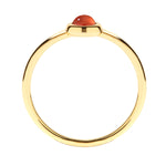 Ring Sterling Silber gelbgold Granat