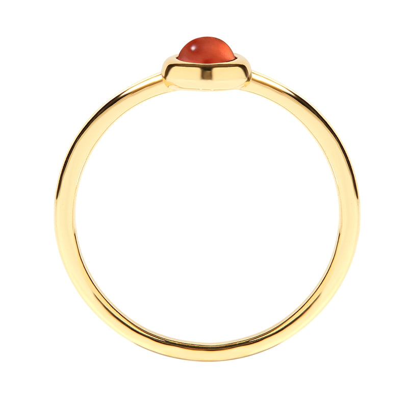 Ring Sterling Silber gelbgold Granat