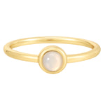 Ring Sterling Silber gelbgold Mondstein (synth.)
