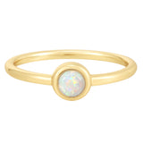 Ring Sterling Silber gelbgold Opal (synth.)