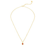 Kette mit Anhänger Sterling Silber gelbgold Granat