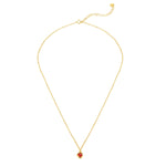 Kette mit Anhänger Sterling Silber gelbgold Granat