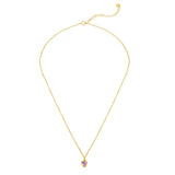 Kette mit Anhänger Sterling Silber gelbgold Amethyst