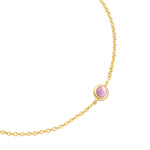 Armband Sterling Silber gelbgold Amethyst