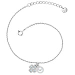 Armband Sterling Silber Süßwasser-Zuchtperle weiß Zirkonia weiß