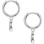 Creolen Sterling Silber Zirkonia weiß