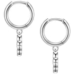 Creolen Sterling Silber Zirkonia weiß