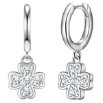 Creolen Sterling Silber Zirkonia weiß