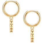 Creolen Sterling Silber gelbgold Zirkonia grün
