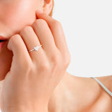 Ring Sterling Silber Zirkonia weiß