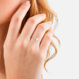 Ring Sterling Silber Zirkonia weiß