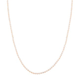 Kette Sterling Silber gelbgold Süßwasser-Zuchtperle weiß