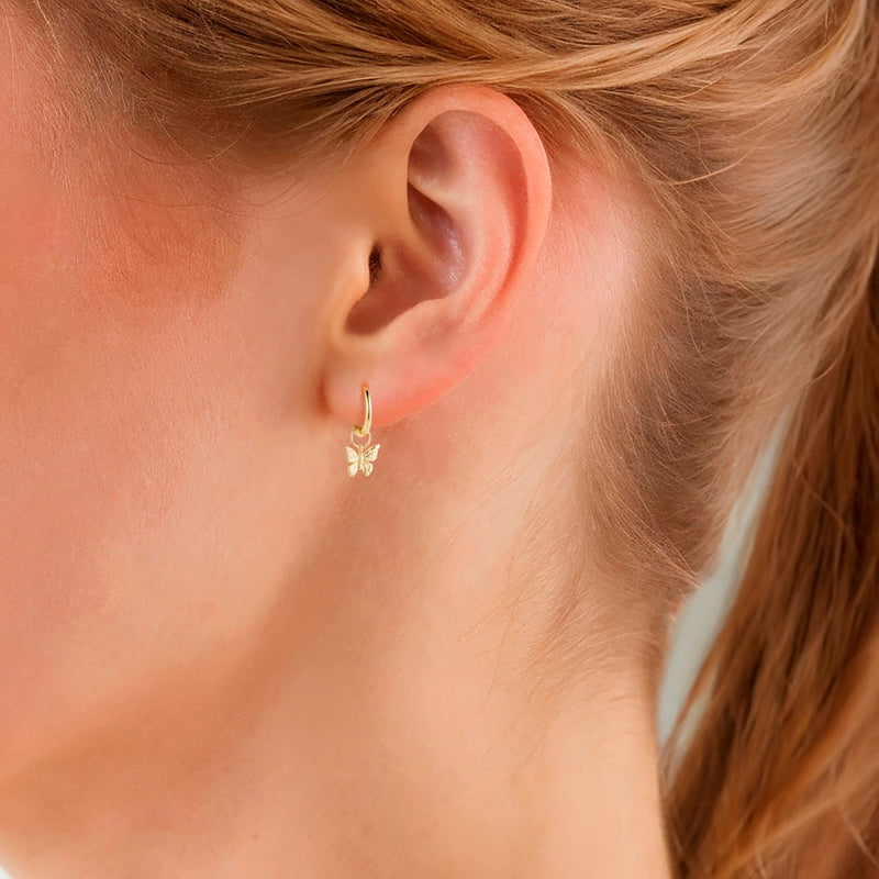 Creolen Sterling Silber gelbgold