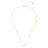 Kette mit Anhänger Sterling Silber gelbgold Zirkonia weiß
