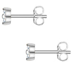 Ohrstecker Sterling Silber Zirkonia weiß