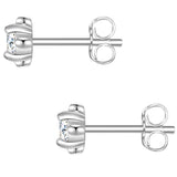 Ohrstecker Sterling Silber Zirkonia weiß