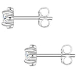 Ohrstecker Sterling Silber Zirkonia weiß