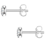 Ohrstecker Sterling Silber Zirkonia weiß