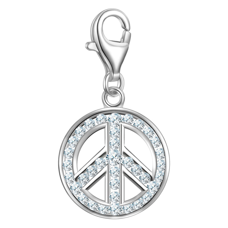 Charm Sterling Silber Zirkonia weiß