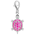 Charm Sterling Silber Zirkonia pink