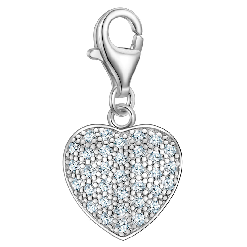 Charm Sterling Silber Zirkonia weiß