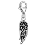 Charm Sterling Silber Emaille schwarz