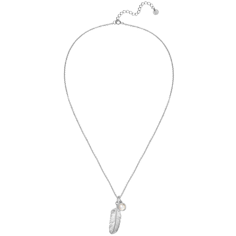 Kette mit Anhänger Sterling Silber Mondstein (synth.)