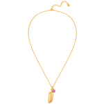 Kette mit Anhänger Sterling Silber gelbgold Amethyst