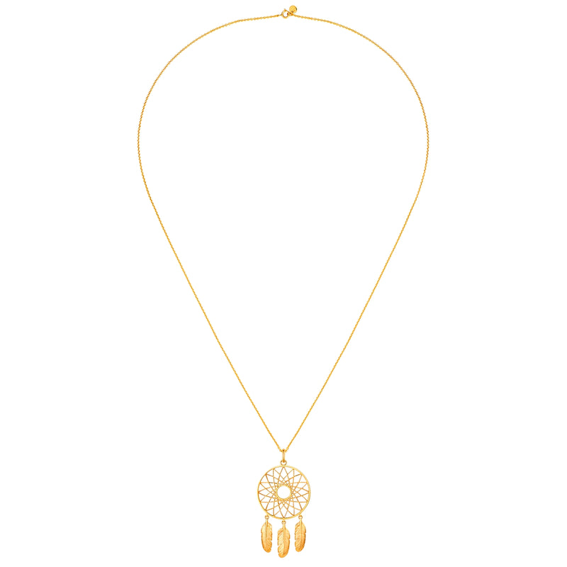 Kette mit Anhänger Sterling Silber gelbgold
