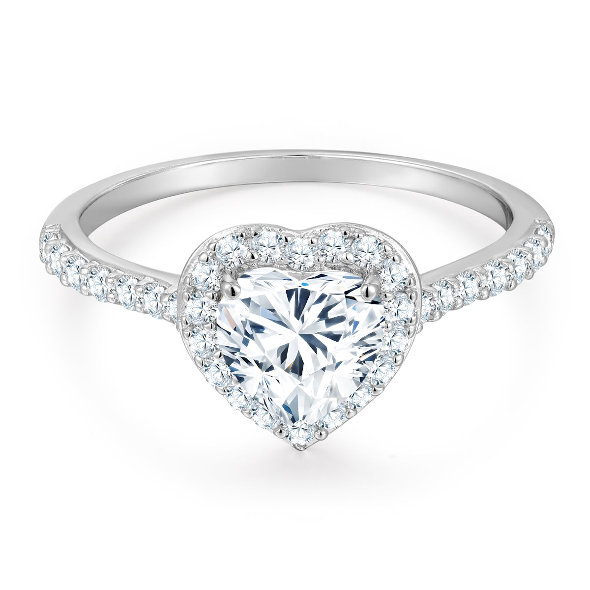 Ring Sterling Silber Zirkonia weiß