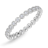 Ring Sterling Silber Zirkonia weiß