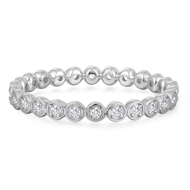 Ring Sterling Silber Zirkonia weiß
