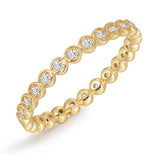 Ring Sterling Silber gelbgold Zirkonia weiß