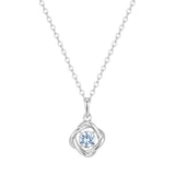 Kette mit Anhänger Sterling Silber Spinell (synth.) blau