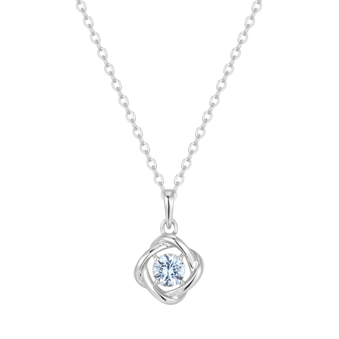 Kette mit Anhänger Sterling Silber Spinell (synth.) blau