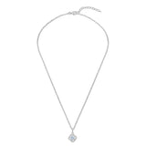 Kette mit Anhänger Sterling Silber Spinell (synth.) blau