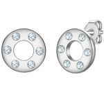 Ohrstecker Sterling Silber Zirkonia weiß