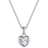 Kette mit Anhänger Sterling Silber Zirkonia weiß