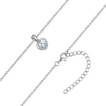 Kette mit Anhänger Sterling Silber Zirkonia weiß