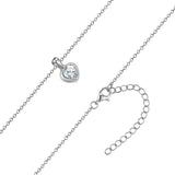 Kette mit Anhänger Sterling Silber Zirkonia weiß