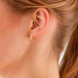 Creolen Sterling Silber gelbgold