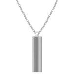 Kette mit Anhänger Sterling Silber Emaille schwarz