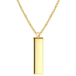 Kette mit Anhänger Sterling Silber gelbgold Emaillschwarz