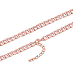 Kette roségold Emaille rosa