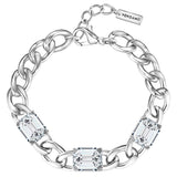 Armband Glas weiß